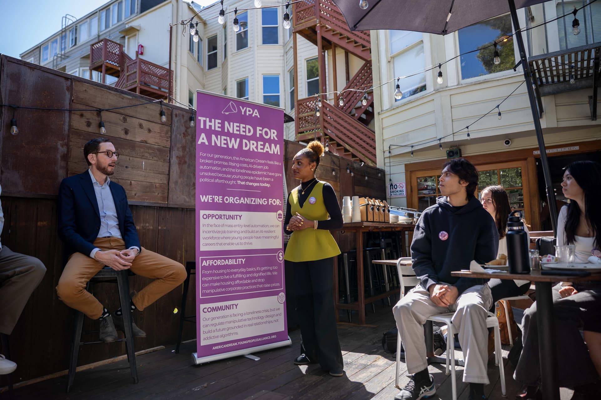 Outdoor panel discussion
